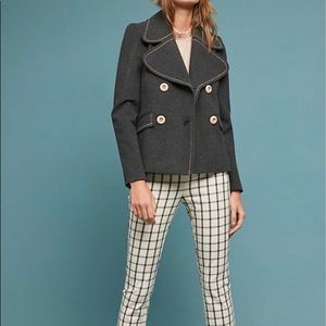 Anthro brand ett:twa cozy winter pea coat. Size 12z